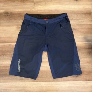 Troy Lee Designs Skyline MTB Trail Shorts Unlined Blue Mens Size 36 EUC